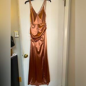 Rose gold formal dress